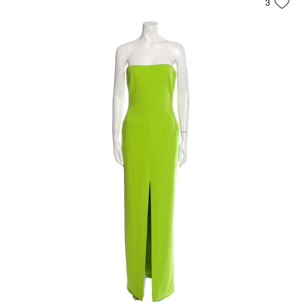 Elegant Green Strapless Dress